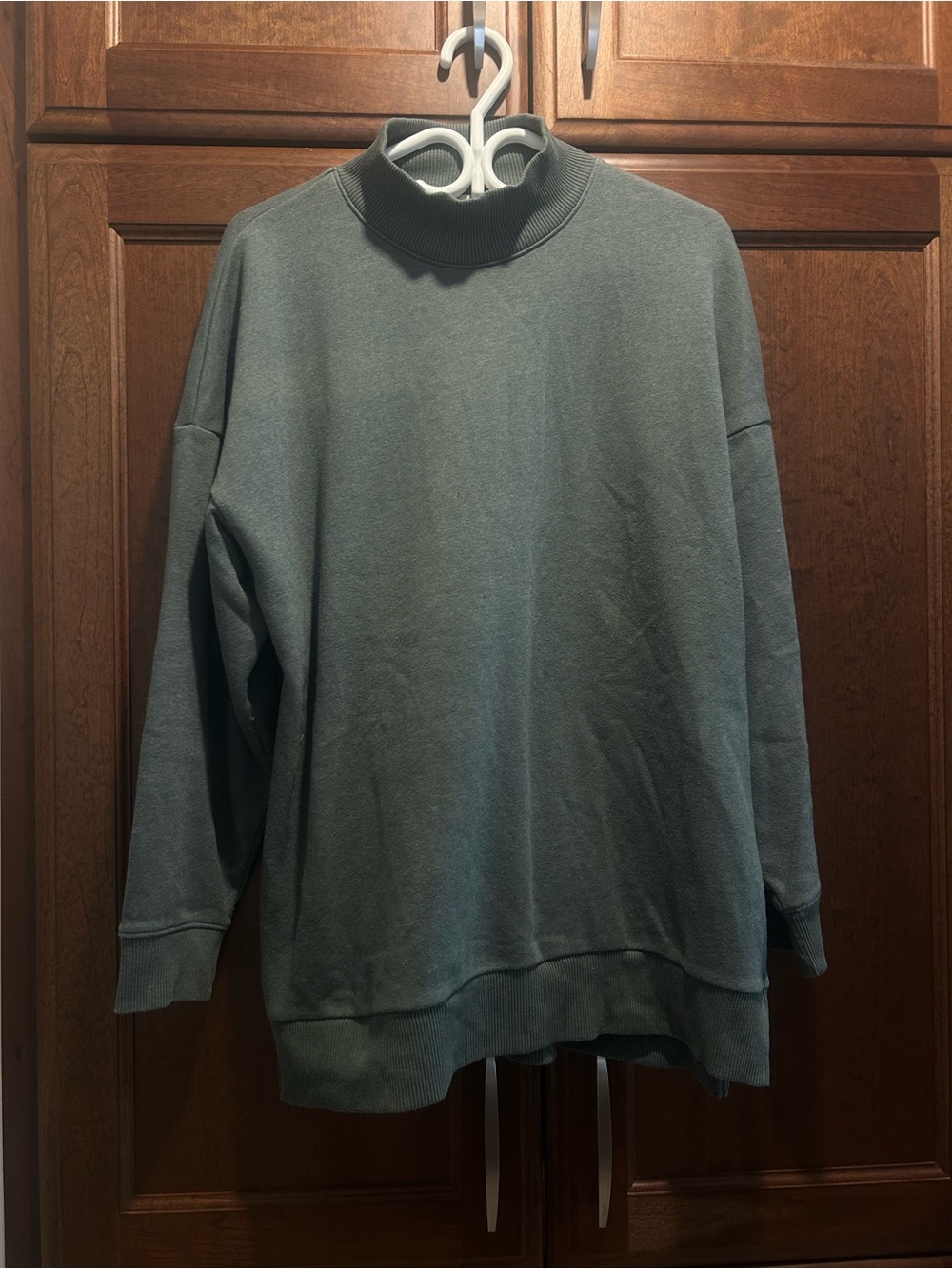 American Eagle Outfitters Men's Turtleneck Pullover in Dusty Teal